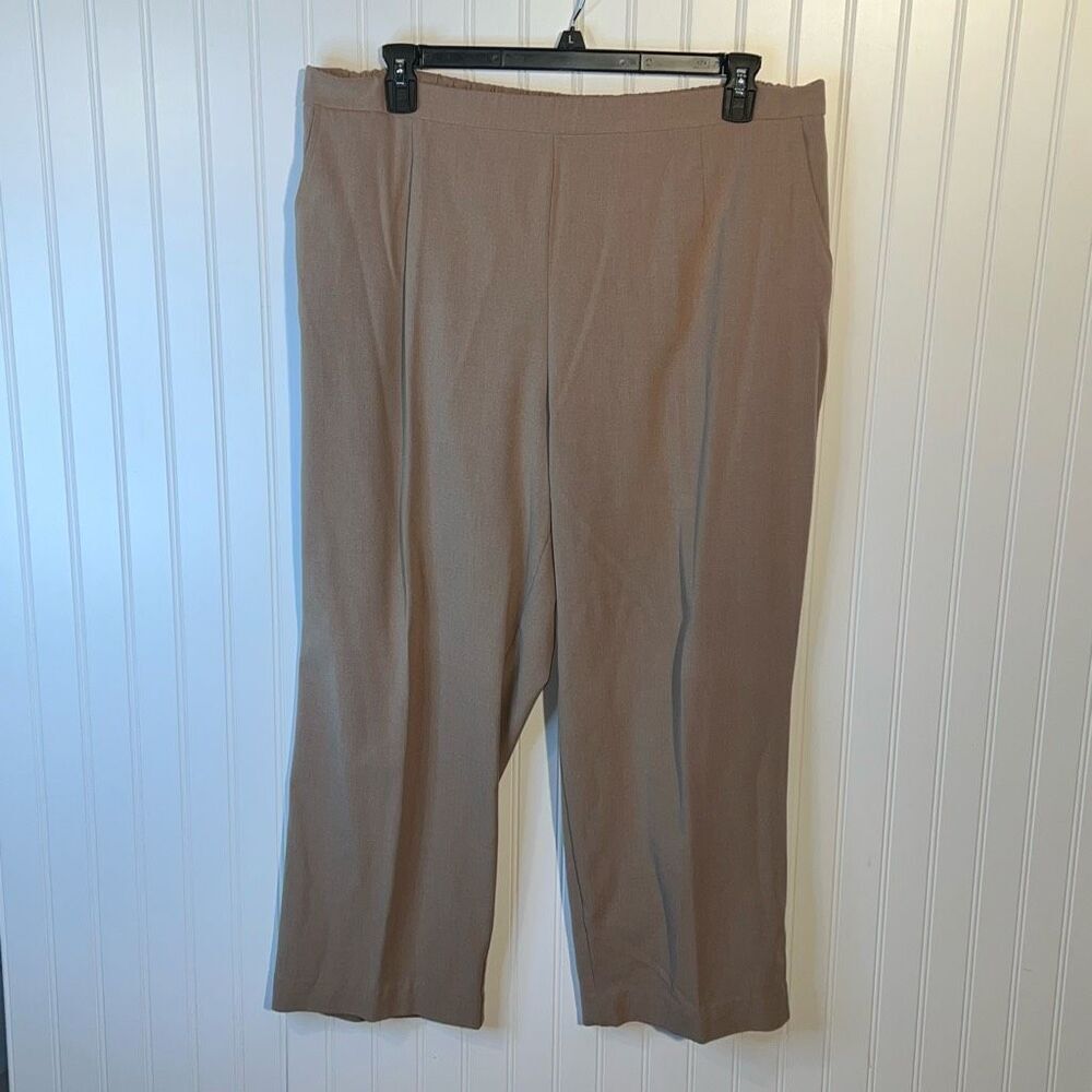 DressBarn Dress Pants Women’s Size 22 Tan Career Straight Leg Stretch Comfort